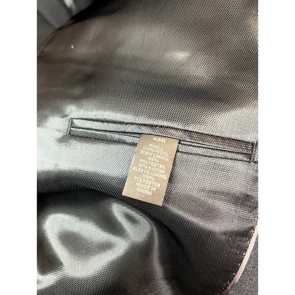 NWT Tasso Elba Solid Two Button Suit Jacket Men's Size 46R 40W Charcoal Gray - Picture 11 of 11